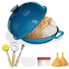 Yutann Cast Iron Bread Baking Pot - 5QT Enameled Dutch Oven With Cloche Lid,f... New. Price: $118.99.