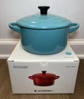 "turquoise" 24 Oz Mini Cocotte Creuset Petite Dutch Oven Casserole Nwt New. Price: $70.99.
