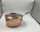 Mauviel M'heritage 150 Polished Copper & Stainless Steel Sauce Pan. 3.5-QT New. Price: $408.95.
