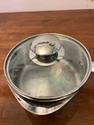 Wearever 1 Qt Sauce Pan/ Pot Stainless Steel Double Pour Spout Glass Drainer Used. Price: $20.00.