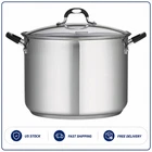 Tramontina 16 Qt Stainless Steel Stock Pot With Lid New. Price: $59.99.