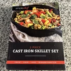 New Box*simple Chef Piece Cast Iron Skillet 10 And 12 Inch *pre-seasoned. Price: $25.00.