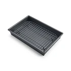 Petite Roast Set With Rack, 10X7 Inch Nonstick Toaster Oven Baking Pan, Perf New. Price: $27.37.