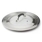 Wishdirect 15" Universal Pot Pan Skillet Wok Lid - Tempered Glass, New. Price: $57.89.