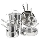 T-fal Tri-ply 13-PIECE Stainless Steel Cookware Set Induction Dishwasher Safe New. Price: $284.97.
