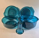Tupperware Microwave Stack Cooker 5 Piece Set Sheer Peacock Blue -excellent Used. Price: $39.95.