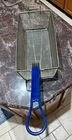 Winco FB-20 Rectangular Commercial Deep Fryer Basket With Blue Handle Used. Price: $39.95.