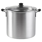 Imusa 32QT Boiler Pot With 21QT Basket Glass Lid & Cool Touch Handles New. Price: $58.14.