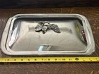 Godinger Vtg Grape & Leaf Silver Plate, Rectangular Server Lid Only Used. Price: $12.00.