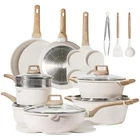 Carote 21PCS Pots And Pans Set, Nonstick Cookware Sets, Induction Kitch New. Price: $190.83.