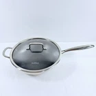 David Burke Geo Clad 12.5" Everyday Pan Frying With Lid Nonstick Cookware Used. Price: $29.99.