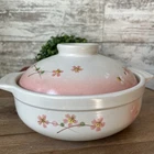 Donabe Hot Pot Earthenware With Lid Sakura Clay For Cooking Floral New. Price: $55.00.