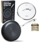 10 Non-stick Stainless Steel Frying Pan With Lid Honeycomb Hybrid Skillet New. Price: $64.83.