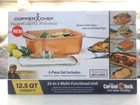 Copper Chef Wonder Cooker Brown 14 In Multi-use 12.5 Qt 3 Piece Set New Box. Price: $64.75.
