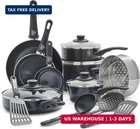 Greenlife 16 Piece Nonstick Cookware Set, Soft Grip Non-toxic Pfas-free Ceramic New. Price: $168.73.