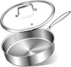 Ewfen 12 Inch Tri-ply Stainless Steel Frying Pan, Compatible With All Cooktops U New. Price: $36.35.