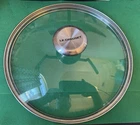 Creuset #24CM / 9.5 Round Glass Stainless Steel Knob Saut Fry Pan Lid Only Used. Price: $34.95.