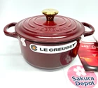 Le Creuset Signature Cocotte Ronde 18CM Rhone Garnet Gold Knob Cast Iron Enamel New. Price: $238.80.