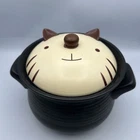 Rare Galebova 1.6 Quart Kitty Cat Ceramic Stockpot Soup Clay Stewpot Used. Price: $50.00.