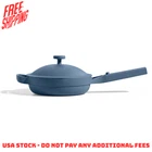 Our Place Mini Always Pan - 8.5"CERAMIC W/lid & Beechwood Spatula, Blue Salt New. Price: $70.99.