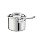 All-clad D5 Polished 18/10 Stainless Steel 5-PLY Bonded 2-QT Sauce Pan With Lid New. Price: $139.99.