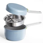 Ceramic Non Stick Pan, 2.5QT With Frying As Lid, Steamer Pot New. Price: $60.99.