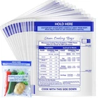 Sel Natural 12 Pcs Microwave Steamer Bags 7.9 X 8.6 Inch Zipper Blue New. Price: $13.74.