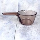 Corning Visions Amber Glass 0.7L Saucepan Pour Spout France Cookware Handle Used. Price: $19.99.