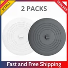 2 Pack Silicone Stopper 6" Bathtub Drain Plug Cover For Kitchen & Bathroom New. Price: $6.95.