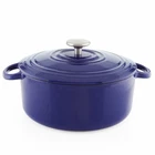 Chantal 5QT. Round Cast Iron Dutch Oven Cobalt Blue New. Price: $287.95.
