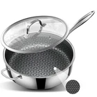 Kurrungie 5 Qt Saut Pan With Lid, 10-INCH Ply Stainless Steel 11IN, Silver New. Price: $64.63.