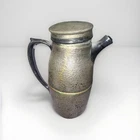 Antique Reed & Barton Sanite Hammered Silverplate Coffee Pot 089 W Lid Used. Price: $50.00.