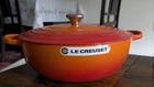Le Creuset Signature Chef's Oven Flame 7.5 Qt New. Price: $400.00.