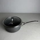 Calphalon 1/2 Qt Pot 8702 Hard Anodized Aluminum Inch With Lid Used. Price: $24.99.