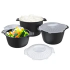 Reneechef Professional 3 Piece Set Cookware Microwave Veggie Steamer New. Price: $98.61.