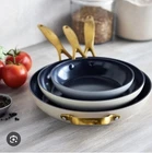 Greenpan Jewel Pro Hard Anodized Ceramic Nonstick 3-PIECE Fry Set- Used. Price: $39.99.