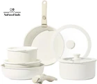 11PCS Pots Pans Set, Nonstick Cookware Detachable/removable Handle, Inductio New. Price: $98.39.