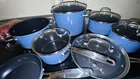 Nuwave Duralon Blue 12PC Ceramic Nonstick Cookware Set New. Price: $281.66.