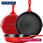 Utopia Kitchen Cast Iron Skillets 3 Piece Set,chefs Pan, Pre Seasoned New. Price: $52.99.