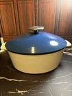 649676 4.75 Qt Revolution Dutch Oven, 12.75" X 10.5" 6.25", Touareg Blue Used. Price: $95.00.