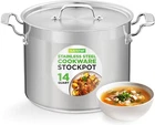 Nutrichef 14QT Induction Ready Heavy Duty Stock Pot W/lid (open Box) New. Price: $58.99.