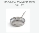 12" Stainless Steel Skillet - Pampered Chef Product New. Price: $90.00.
