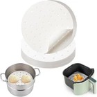 200 Pcs Non-stick Bamboo Steamer Paper, 10" Round Liners With Holes For New. Price: $12.30.