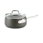All-clad HA1 Nonstick 3.5 Qt Sauce Pan Induction Safe Hard Anodized 350F New. Price: $144.99.