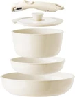 "redchef Ceramic Pots And Pans Kitchen Cookware Sets N... New. Price: $55.99.