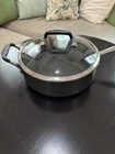 Circulon Radiance Hard Anodized Nonstick Deep Frying Pan With Lid 12 Commercial Used. Price: $80.00.