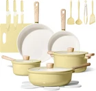 Carote 24 Pc Ceramic Cookware Set Nonstick Pots Pans Kitchen Cooking With New. Price: $119.99.