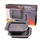 Daterra Cucina - Nonstick Ceramic Coated Dual Roasting Pan Set 2 Identic New. Price: $131.31.