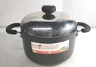 Circulon Meyer Stock Pot Pan 3.5 Qt. Hard Anodized Non-stick With Dome Lid Used. Price: $39.95.