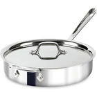 All-clad D3 3-PLY Stainless Steel Saut Pan With Lid & Handle Quart New. Price: $87.00.